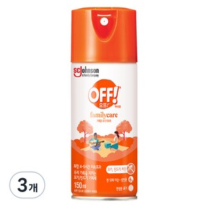 OFF 에어로졸 스프레이, 150ml, 3개