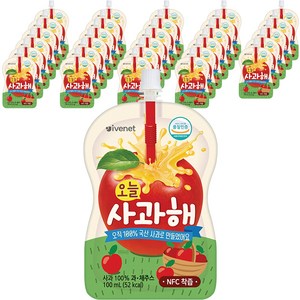 아이배냇 오늘사과해 100ml, 사과맛, 30개