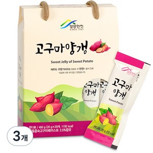 밀양한천 고구마양갱, 400g, 3개