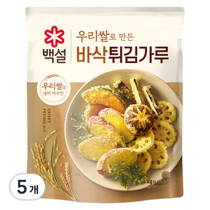 백설 바삭 튀김가루, 1kg, 5개