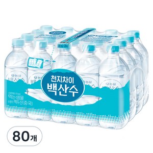 백산수 무라벨, 330ml, 80개