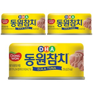 동원 DHA 참치, 250g, 3개