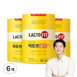 종근당건강 락토핏 골드, 160g, 6개