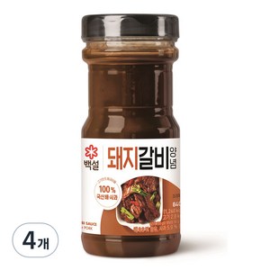 백설 돼지갈비 양념, 840g, 4개