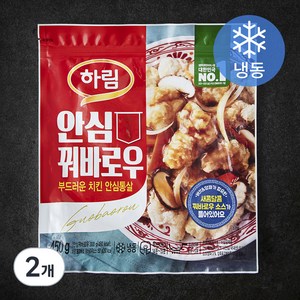 하림 안심 꿔바로우 + 소스 (냉동), 450g, 2개