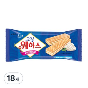 해태제과 크림웨하스, 50g, 18개