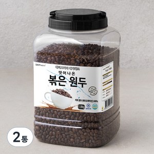 씻어나온 에티오피아 예가체프 볶은 원두, 2통, 1.8kg