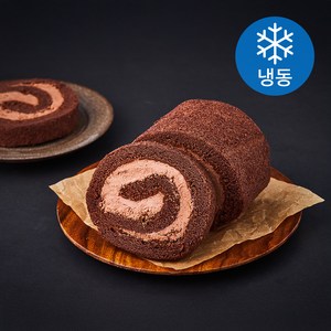 한스케익 초코 생크림 롤 (냉동) + 쇼핑백, 380g, 1개