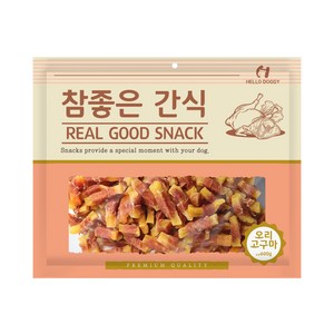 헬로도기 참좋은간식 강아지 건조간식, 오리고구마, 600g, 1개