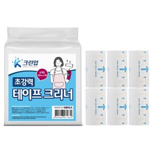 케이크린업 먼지먹는 초강력 테이프 크리너 리필 6개입, 1개