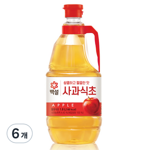 사과식초, 1.8L, 6개