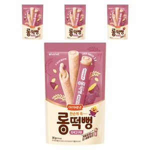 아이배냇 유아용 롱떡뻥 씰과자 30g, 4개, 자색고구마맛