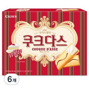 쿠크다스 화이트 토르테, 289g, 6개