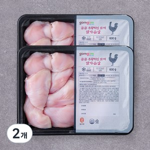 곰곰 유황먹인 닭의닭가슴살 (냉장), 600g, 2개