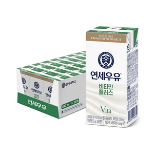 연세우유 비타민플러스, 180ml, 24개