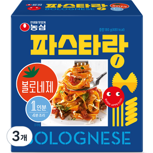 농심 파스타랑 볼로네제, 3개, 180g