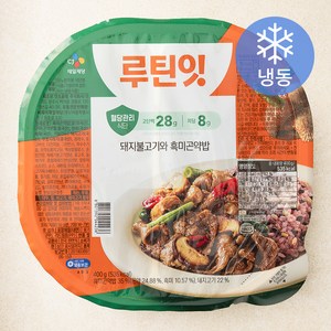 CJ제일제당 루틴잇 돼지불고기와 흑미곤약밥 (냉동), 400g, 1개