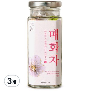 마음맑은우리꽃차 매화차, 500mg, 20개입, 3개