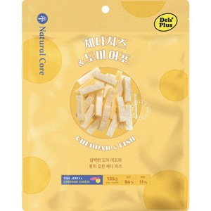 네츄럴코어 강아지 체다치즈 & 도미어포 간식, 135g, 1개