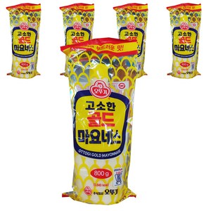 오뚜기 고소한 골드 마요네즈, 800g, 5개