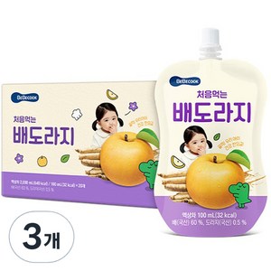 베베쿡 처음 먹는 배도라지 유아 음료