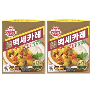 오뚜기3분 백세카레 순한맛, 200g, 2개