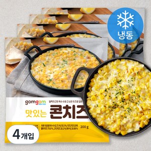 곰곰 맛있는 콘치즈 (냉동), 200g, 4개입