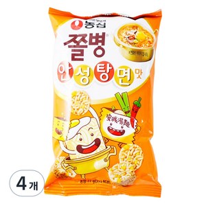 쫄병스낵 안성탕면맛, 77g, 4개