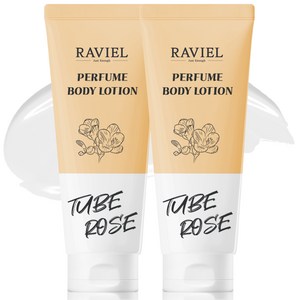 RAVIEL 밸런스드 케어 퍼퓸 바디로션 튜베로즈향, 2개, 200ml