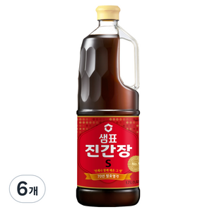 샘표 진간장 S, 1.7L, 6개