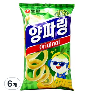 농심 양파링 오리지널, 80g, 6개