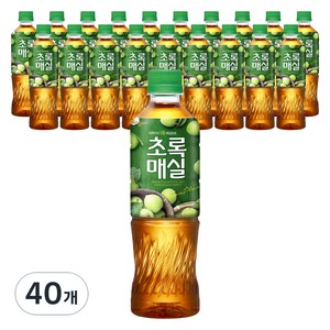 웅진 초록매실 500ml, 40개