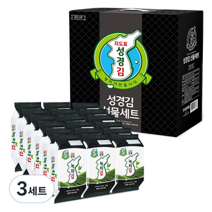 지도표성경 녹차식탁김 감사2호 4g x 18p 선물세트, 3세트