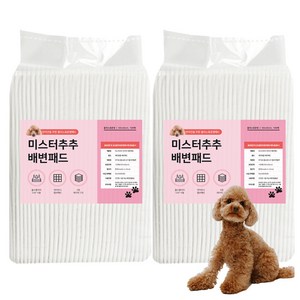 미스터추추 강아지 배변패드 플러스 20g, 100개입, 2개