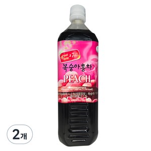 스위트코리아 복숭아홍차, 2개, 1L