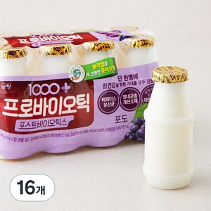 1000+ 프로바이오틱스 포도, 130ml, 16개