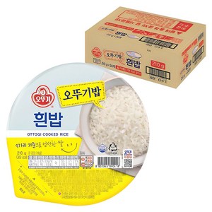 오뚜기 흰밥, 210g, 24개