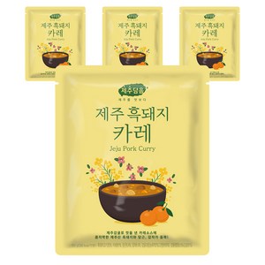 오뚜기 제주담음 제주 흑돼지 카레, 250g, 4개
