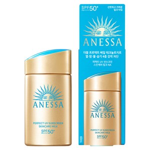 아넷사 퍼펙트 UV 선스크린 스킨케어 밀크 A SPF50+ PA++++, 60ml, 1개