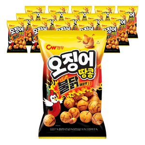 청우식품 오징어땅콩 불닭맛 스낵, 90g, 16개