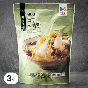 생생 녹두 삼계탕 냉장, 1kg, 3개