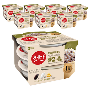 햇반 매일 찰잡곡밥, 210g, 24개