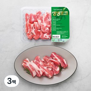 생생포크 한돈 무항생제 인증 등심덧살 (냉장), 300g, 3팩