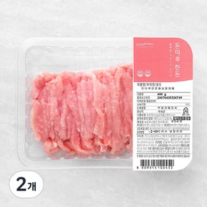 돈마루 한돈 등심 잡채용 (냉장), 400g, 2개