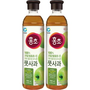 홍초 풋사과 식초, 900ml, 2개