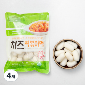 풀무원 치즈 떡볶이떡 2~3인분, 400g, 4개