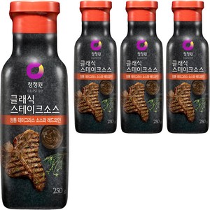 청정원 클래식 스테이크소스, 250g, 4개