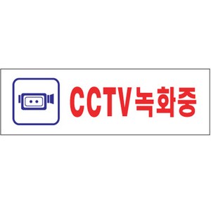 아트사인 250 x 80 x 2 mm, 1개, CCTV녹화중