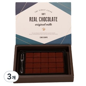 꼬모쎔쁘레 소프트 리얼 초콜릿 오리지널, 90g, 3개