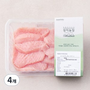 성지농장 동물복지 인증 등심 돈가스용 (냉장), 500g, 4개